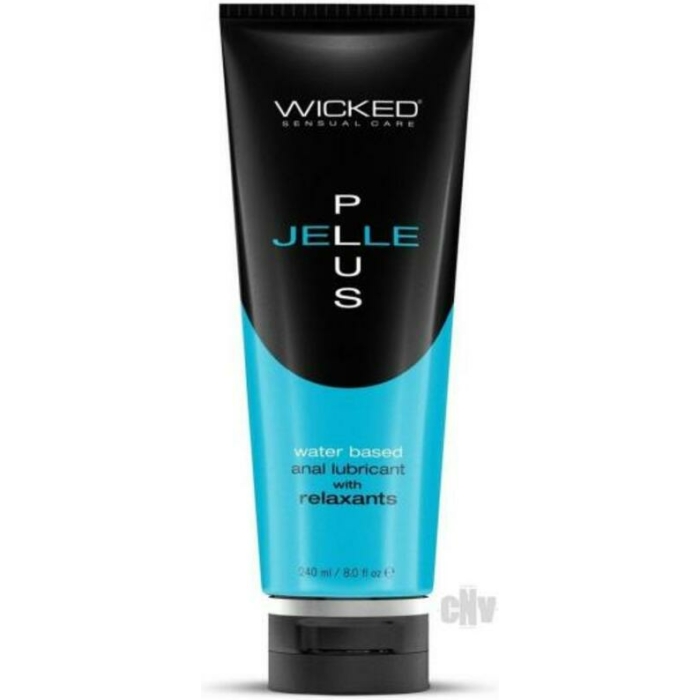 Wicked Jelle Plus Anal Lubricant With Relaxants 8oz - Image 1