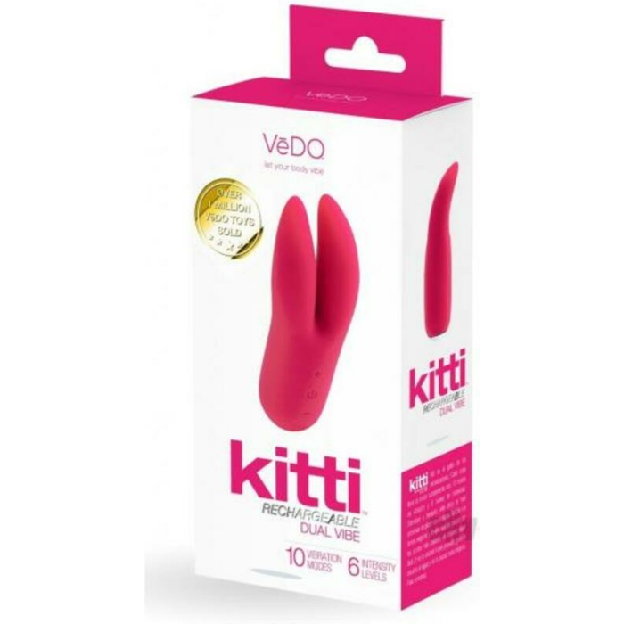 Vedo Kitti Rechargeable Dual Vibe Foxy Pink - Image 1