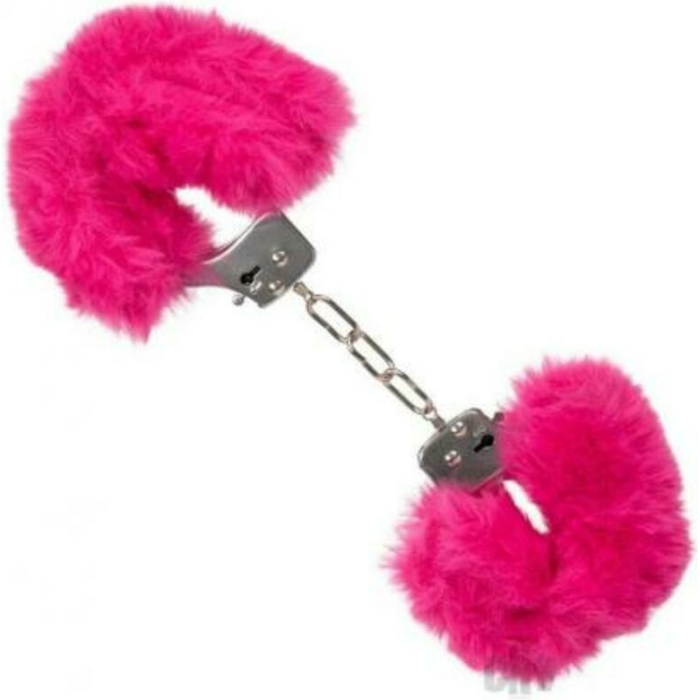 Ultra Fluffy Furry Cuffs Pink - Image 1