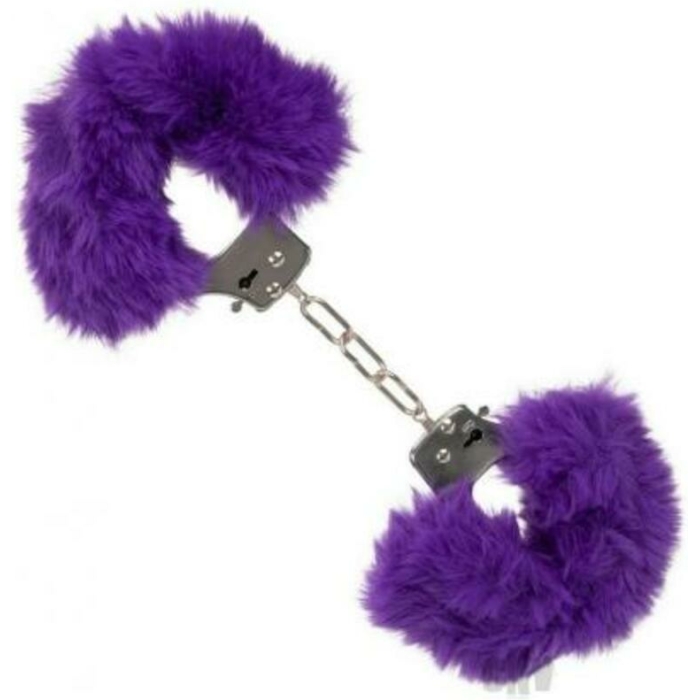 Ultra Fluffy Furry Cuffs Purple - Image 1