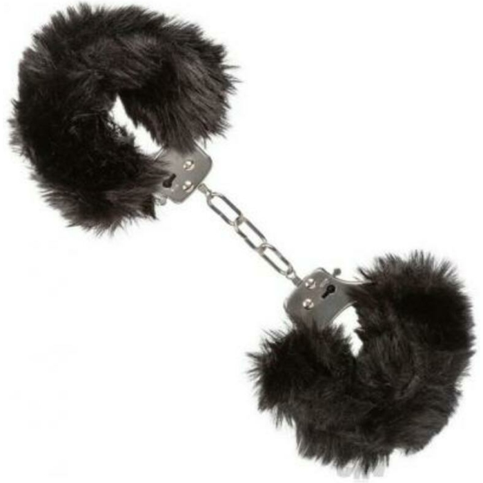 Ultra Fluffy Furry Cuffs Black - Image 1