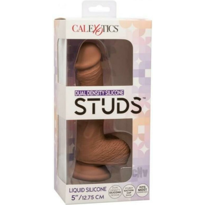 Silicone Studs Dual Dense 5 Chocolate - Image 1
