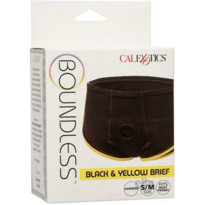 Boundless Boxer Brief - Black/yellow S/m - Image 1
