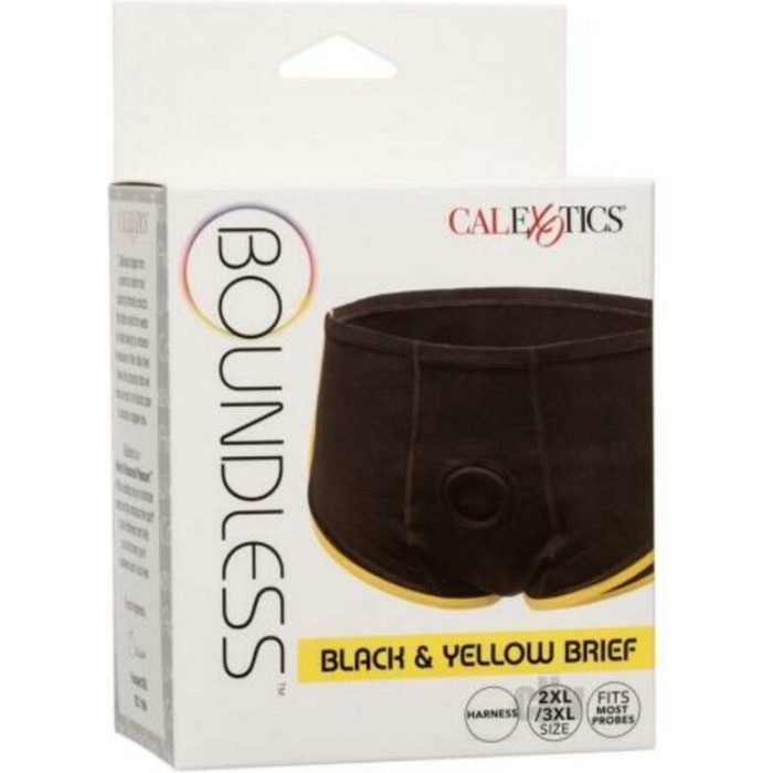 Boundless Boxer Brief - Black/yellow 2xl/3xl - Image 1