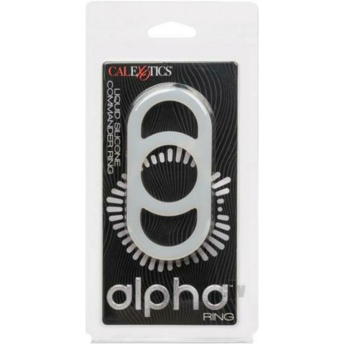 Alpha Liquid Silicone Commander Cock Ring - Natural - Image 1