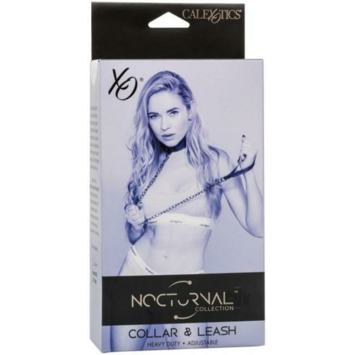Nocturnal Collection Detachable Collar & Leash - Black - Image 1