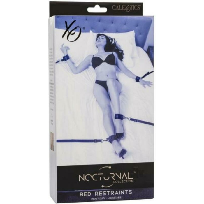 Nocturnal Collection Adjustable Bed Restraints - Black - Image 1