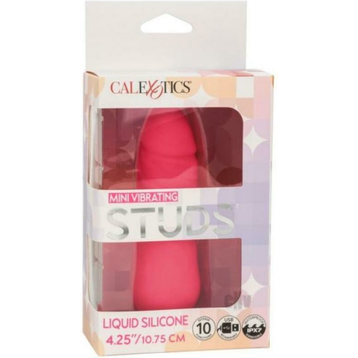 Silicone Studs Mini Vibrating Studs - Pink - Image 1