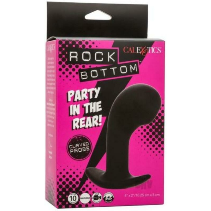 Rock Bottom Curved Prostate Probe - Black - Image 1