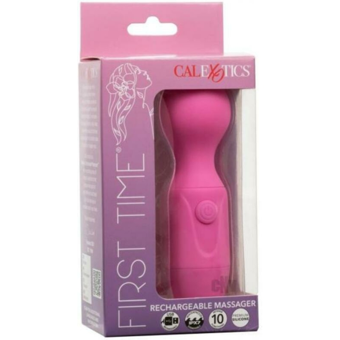 First Time Rechargeable Vibrator Massager - Pink - Image 1