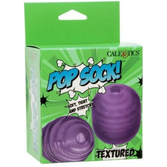 Pop Sock Textured Masturbator - Purple - Image 1
