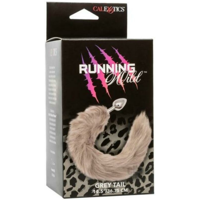 Running Wild Grey Tail Metallic Anal Probe - Image 1