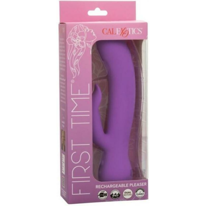 First Time Rechargeable Pleaser Vibrator - Purple - Image 1