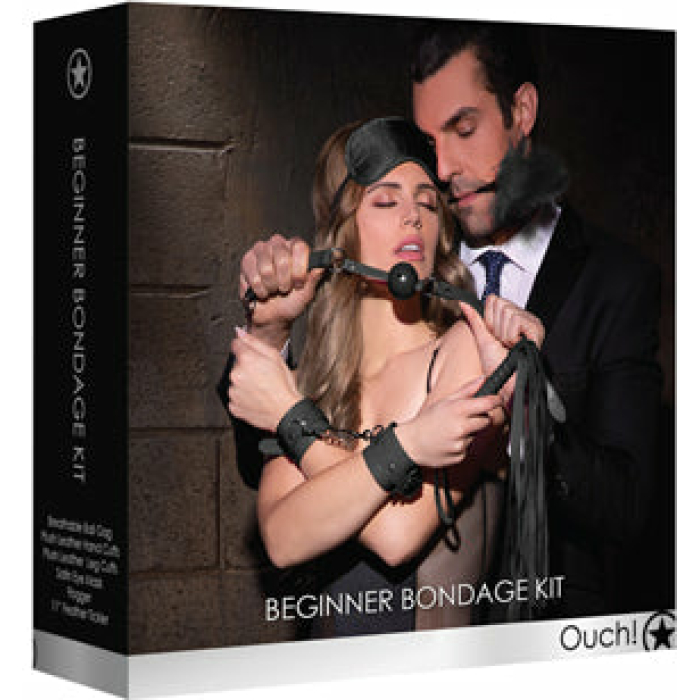 Shots Ouch Beginners Bondage Kit - Black - Image 1