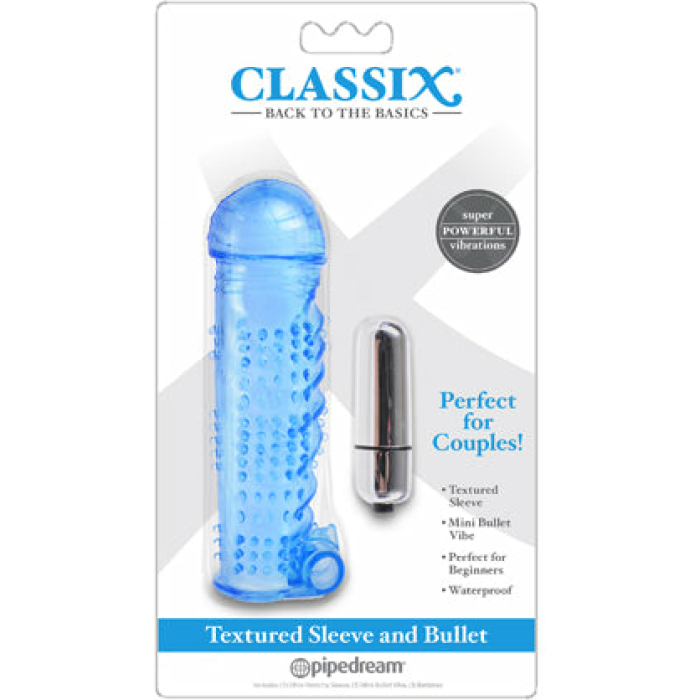 Classix Textured Sleeve and Bullet Blu - Image 1