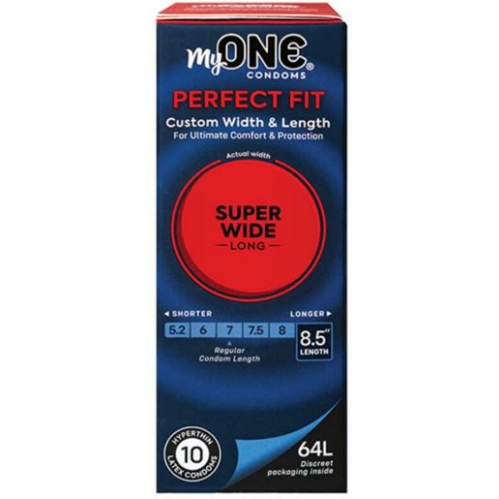 My One Super Wide & Long Condoms - Pack Of 10 - Image 1