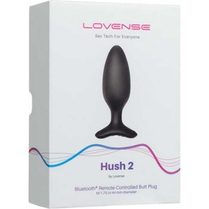 Lovense Hush 2 1.75" Butt Plug - Black - Image 1