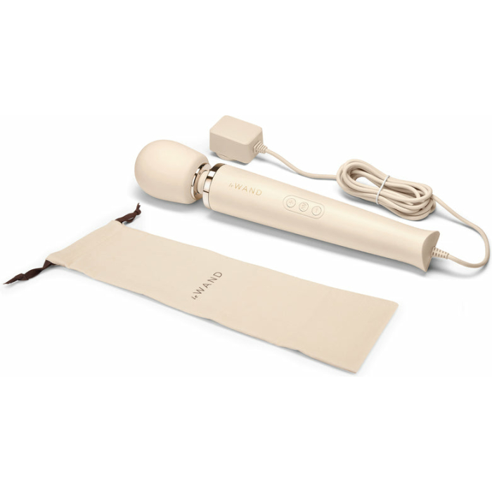 Le Wand Powerful Plug-In Vibrating Massager - Cream - Image 1
