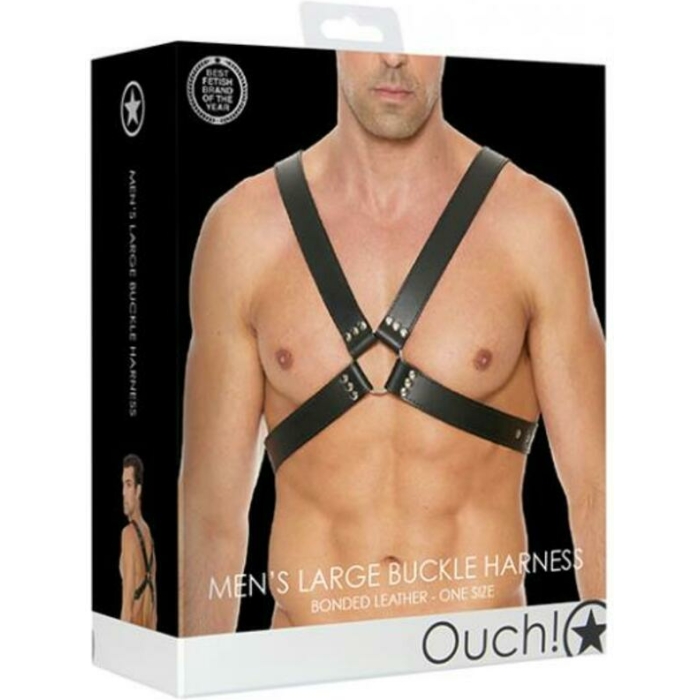 Ouch Harness Men Buckle Plain OS - Image 1