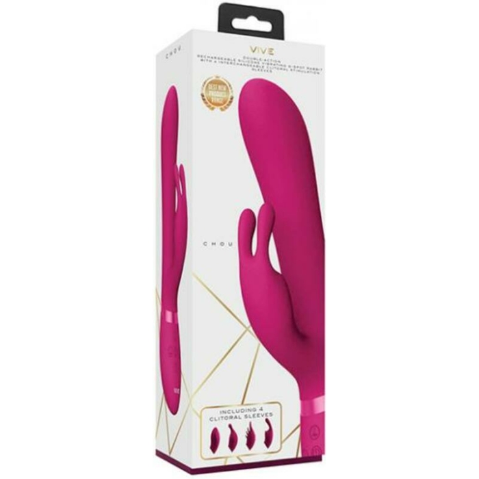 Vive Chou Rabbit Clitoral Stim Pink - Image 1