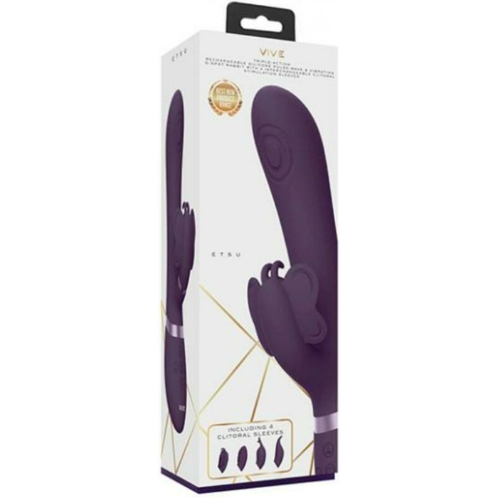 Vive Etsu Pulse Wave Gspot Rabbit Purple - Image 1
