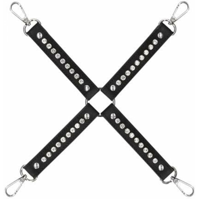 Ouch Diamond Studded Hogtie - Black - Image 1