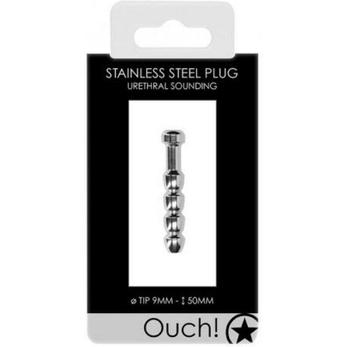 Shots Ouch 9mm Urethral Sounding Metal Plug - Image 2