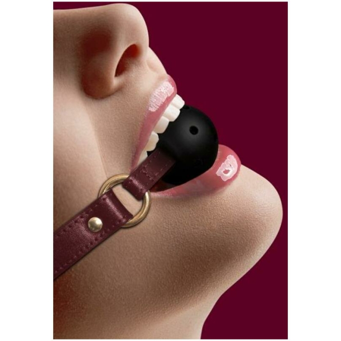 Ouch Halo Breathable Ball Gag Burgundy - Image 1