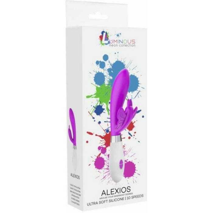 Luna Neon Alexios Ultra-soft Silicone Dual Stimulator Fuchsia - Image 2