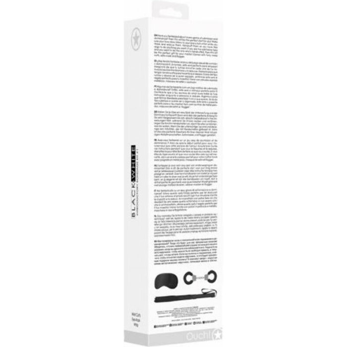 Ouch! Black & White Introductory Bondage Kit #1 Black - Image 3