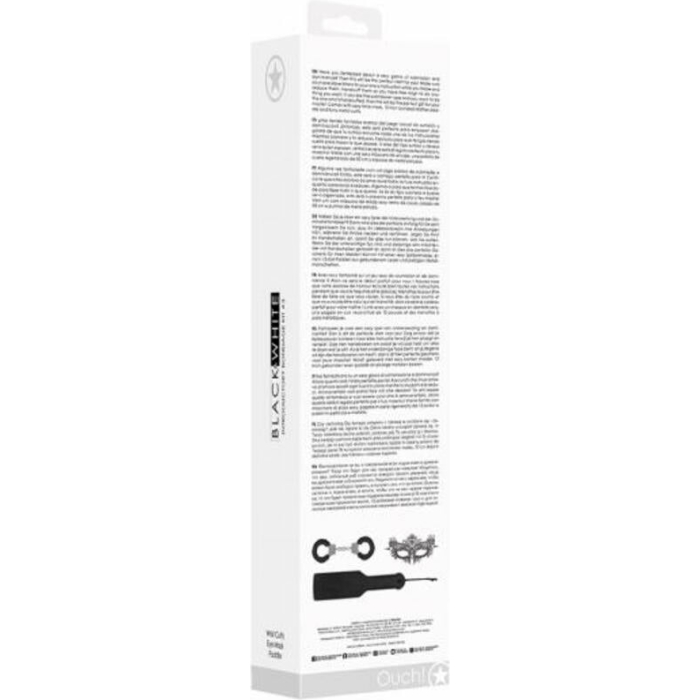 Ouch! Black & White Introductory Bondage Kit #3 Black - Image 3