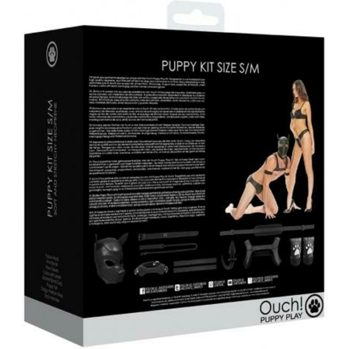 Ouch Neoprene Puppy Kit S/m Black - Image 3