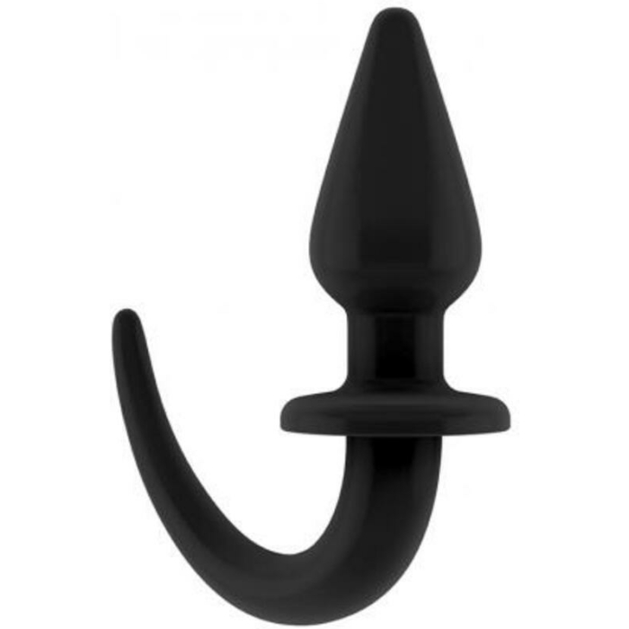 Shots Ouch Puppy Play Tail Butt Plug - Black - Image 1