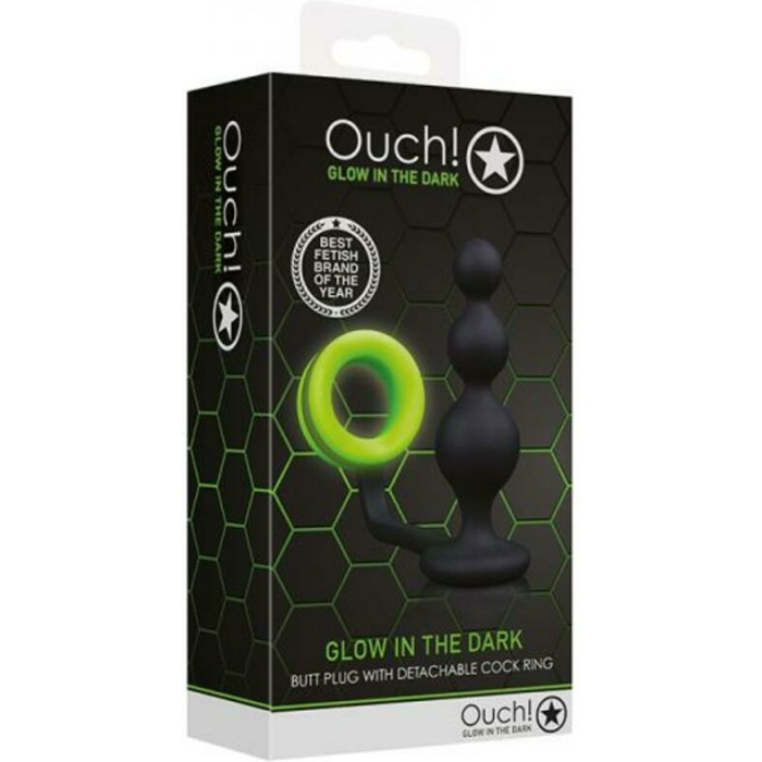 Ouch Beads Butt Plug Cockring Gitd - Image 1