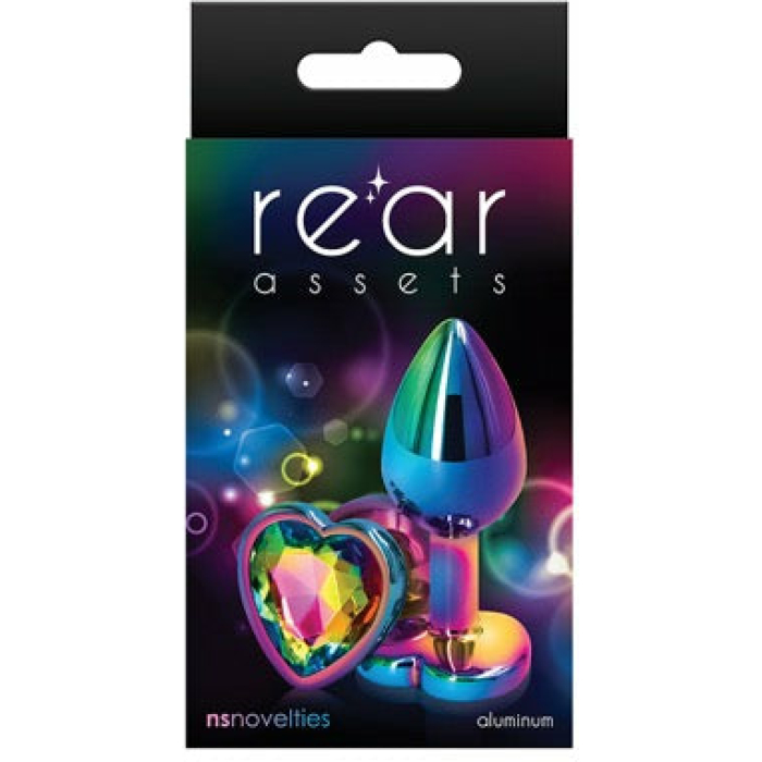 Rear Assets Multicolor Heart Small - Rainbow - Image 1