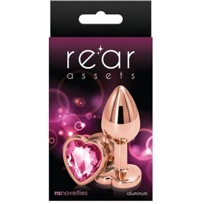 Rear Assets Rose Gold Heart Small - Pink - Image 1
