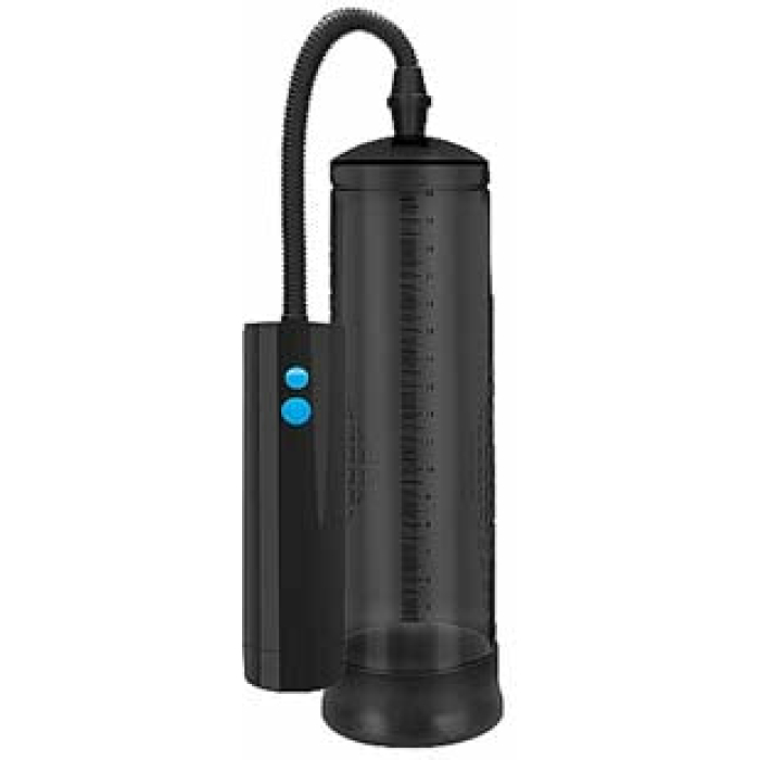 Shots Pumped Rechargeable Extreme Power Pump w/Free Silicone Cock Ring - Black - Image 1