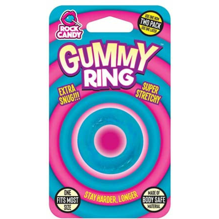 Rock Candy Gummy Ring - Blue - Image 1