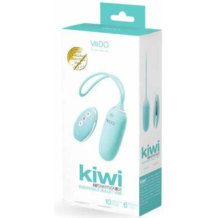 VeDO KIWI Rechargeable Insertable Bullet - Tease Me Turquoise - Image 1