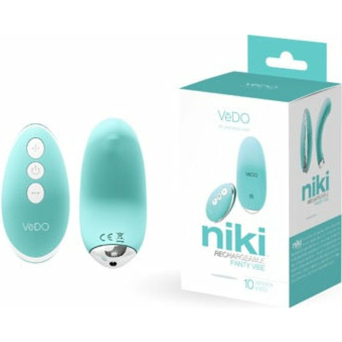 VeDO Niki Rechargeable Panty Vibe - Tease Me Turquoise - Image 1