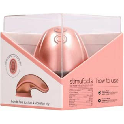 Shots Twitch Innovation Hands Free Clitoral Stimulator - Rose Gold