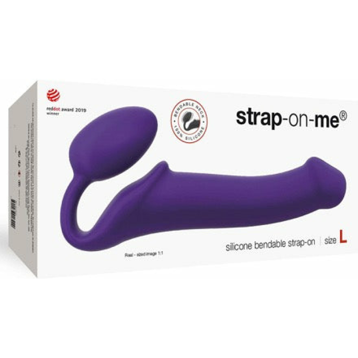 Strap On Me Silicone Bendable Strapless Strap On Large - Purple - Image 1