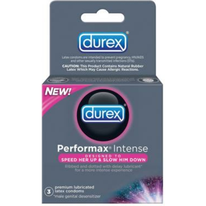 Durex performance intense condom - box of 3 - Image 1