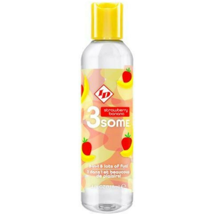 3some Strawberry Banana Water-based Lube - Image 1