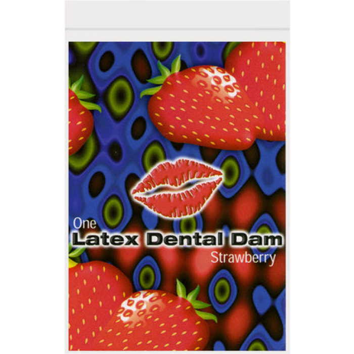 Latex Dental Dam Strawberry - Image 1
