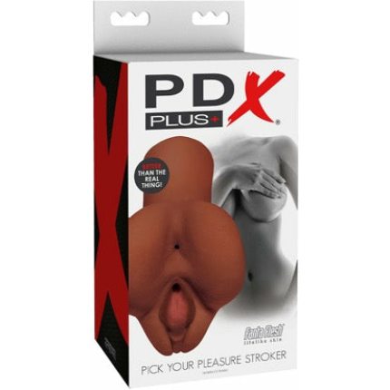 PDX Plus Pick Your Pleasure Stroker - Brown