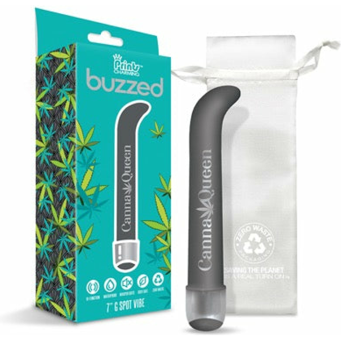 Buzzed 7 G-Spot Vibe  - Canna Queen Black - Image 1