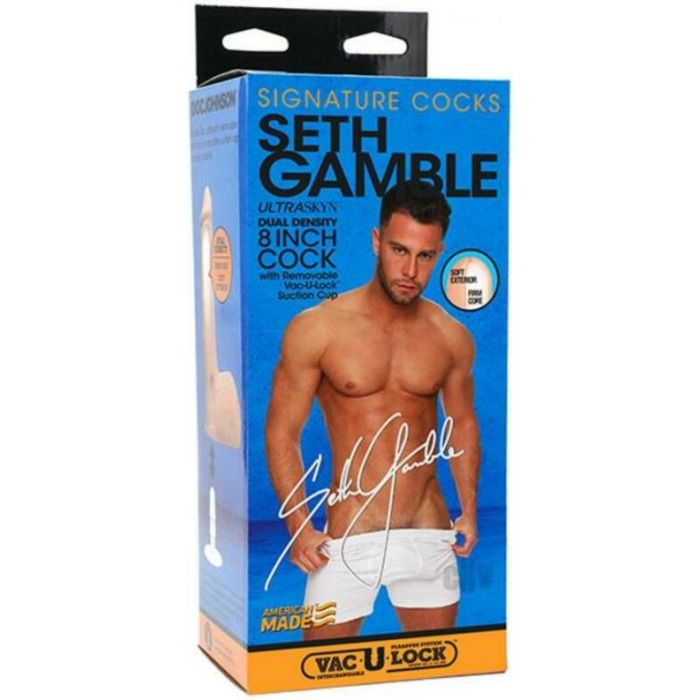Signature Cocks Seth Gamble 8-inch Ultraskyn Cock With Removable Vac-u-lock Suction Cup - Image 3