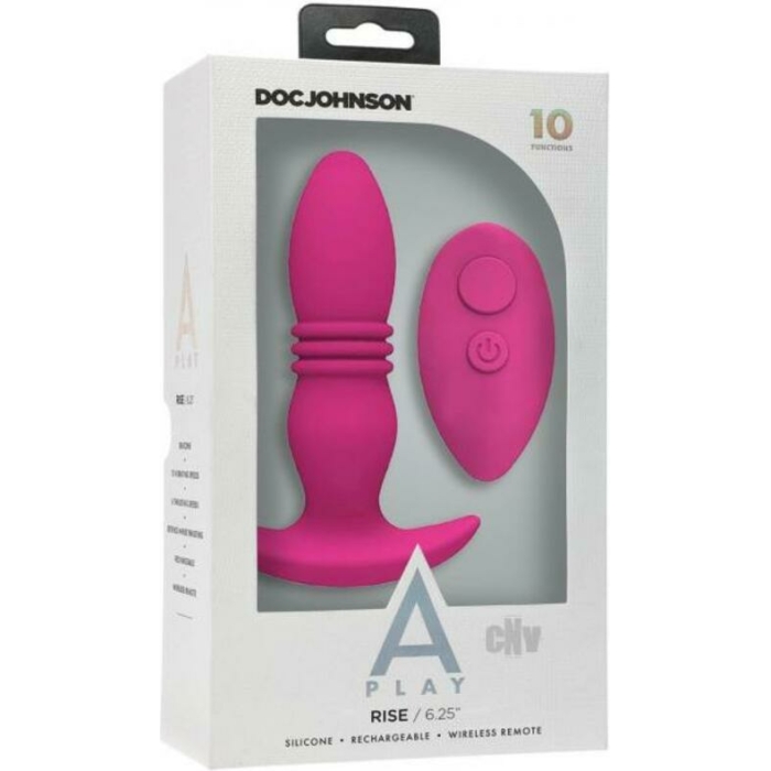 A-play Rise Rechargeable Silicone Anal Plug With Remote - Image 1