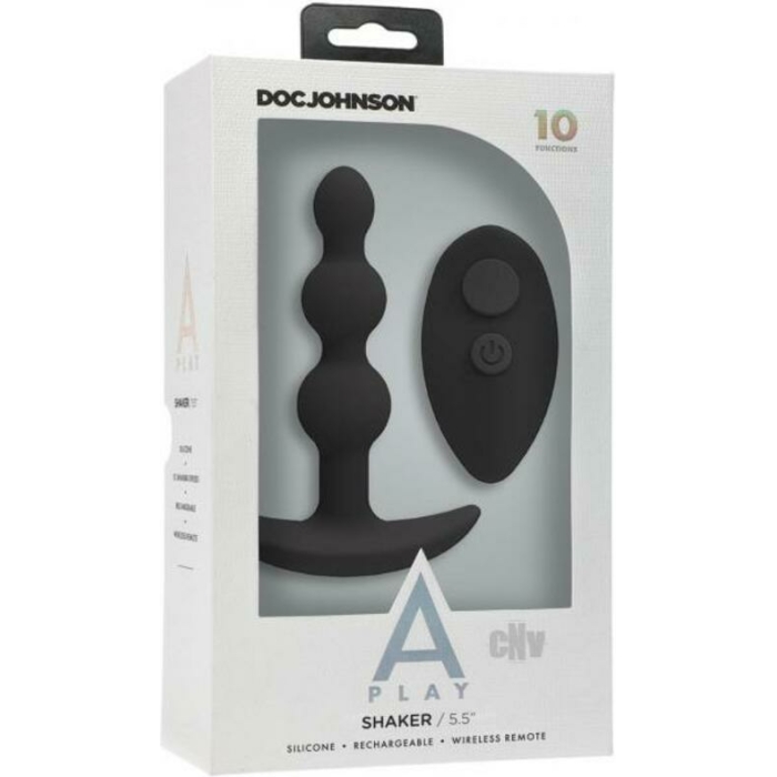 A-play Shaker Rechargeable Silicone Anal Plug With Remote - Image 1